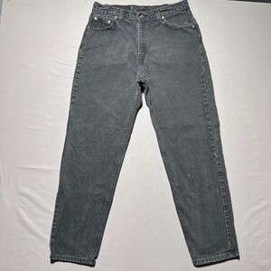 Vintage 90 Levi's 560 Men's Black Loose Fit Straight Leg Jeans Size 15 Med 32x31